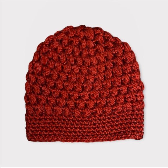 HANDMADE | Toddler's Knit Deep Red Toque - Picture 1 of 3